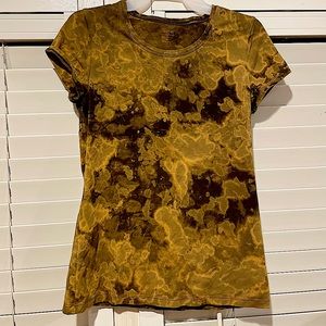 APT9 Custom GreenBrown tie die style shirt